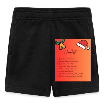 Christmas Checklist Design - Baby Shorts - black - Front