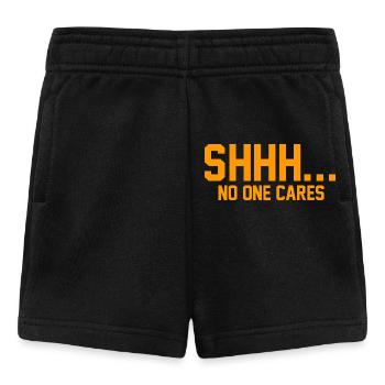 CHUT... Personne ne s’en soucie - Short Bébé - noir - Devant