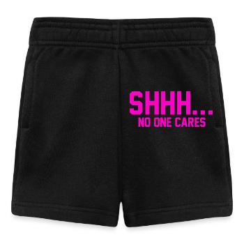 CHUT... Personne ne s’en soucie - Short Bébé - noir - Devant