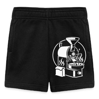 Roaster Line Art Coffee Sketch - Baby Shorts - black - Front