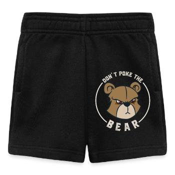 Don't Poke Mama Papa Bear Graphic - Baby Shorts - black - Front