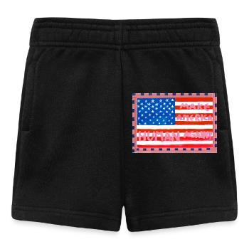 MAKE_AMERICA_HUMAN_AGAIN _A5 - Baby Shorts - black - Front