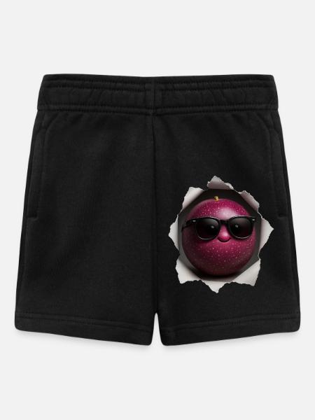 Passionsfrucht Obst - Baby Shorts - Schwarz