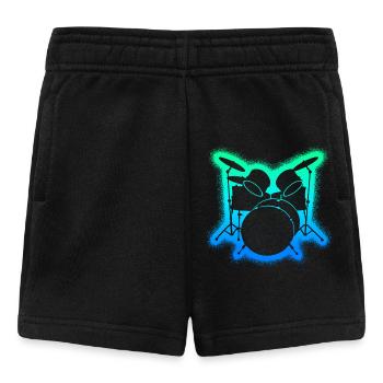 Drums Drummers Kids Boys Men Drums - Baby Shorts - black - Front