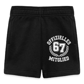 Offizielles 67 Mitglied Jahrgang 1967 Club - Baby Shorts - Schwarz - Vorne
