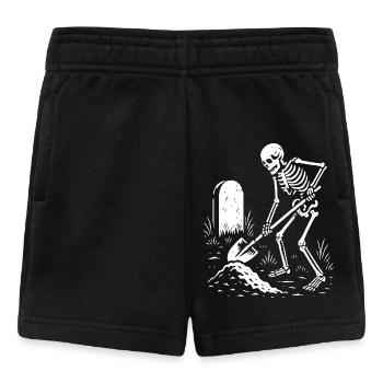Skeleton Digging in Graveyard - Baby Shorts - black - Front
