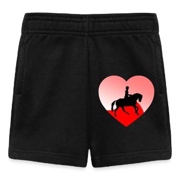 Pferde - Baby Shorts - Schwarz - Vorne