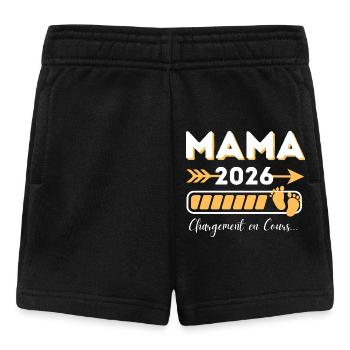Mama 2026 Laden im modernen Stil - Baby Shorts - Schwarz - Vorne