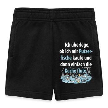 Cleaner fish take over the kitchen cleaning - Baby Shorts - black - Front