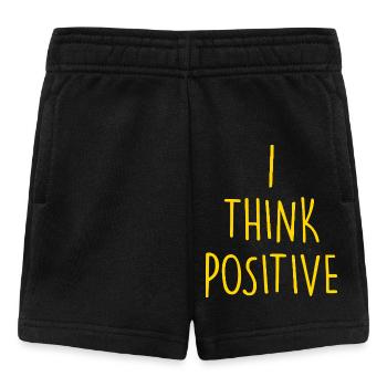 Je pense que c’est positif - Short Bébé - noir - Devant