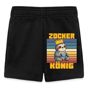 Zocker König - Baby Shorts - Schwarz - Vorne