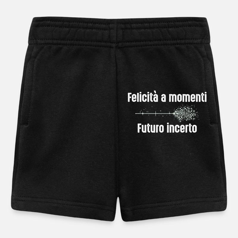 Le bonheur dans des instants, un avenir incertain - Short Bébé - noir