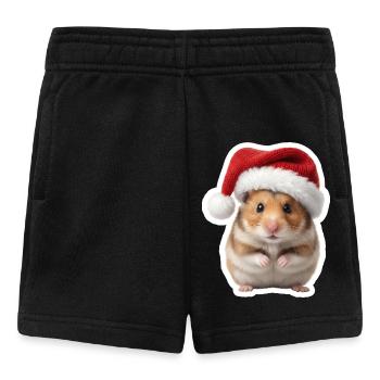 Suesser Hamster - Suesse Weihnachten  - Baby Shorts - Schwarz - Vorne