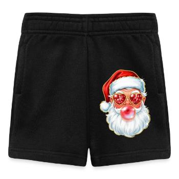 Süßer Weihnachtsmann-Kaugummi Kaugummi - Baby Shorts - Schwarz - Vorne