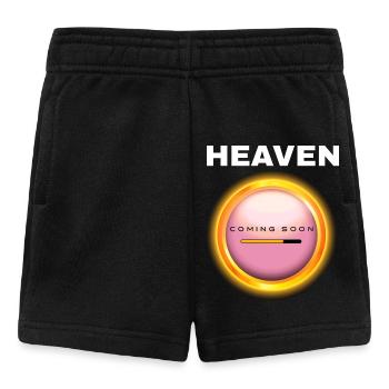 Heaven Coming Soon - Jesus kommt bald - Baby Shorts - Schwarz - Vorne