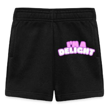 Im Delight Bubble Text - Baby Shorts - black - Front