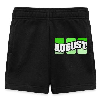 Name August - Baby Shorts - Schwarz - Vorne