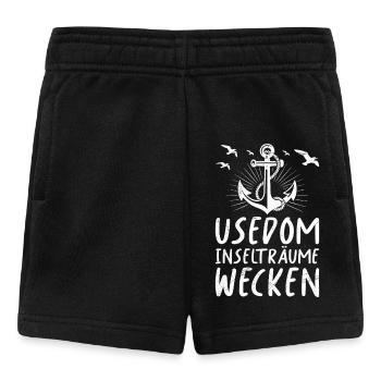 USEDOM INSELTRÄUME WECKEN Lustiges - Baby Shorts - Schwarz - Vorne