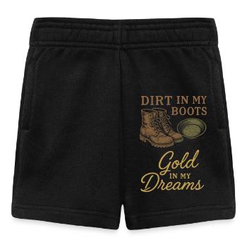 Goldwaschen Hobby Geschenk Creek Pan - Baby Shorts - Schwarz - Vorne