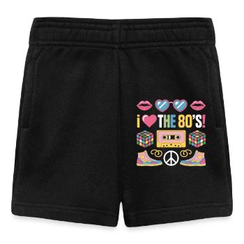 I love the 80s - Baby Shorts - black - Front