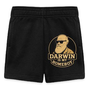Charles Darwin Geschenk Natürliche - Baby Shorts - Schwarz - Vorne