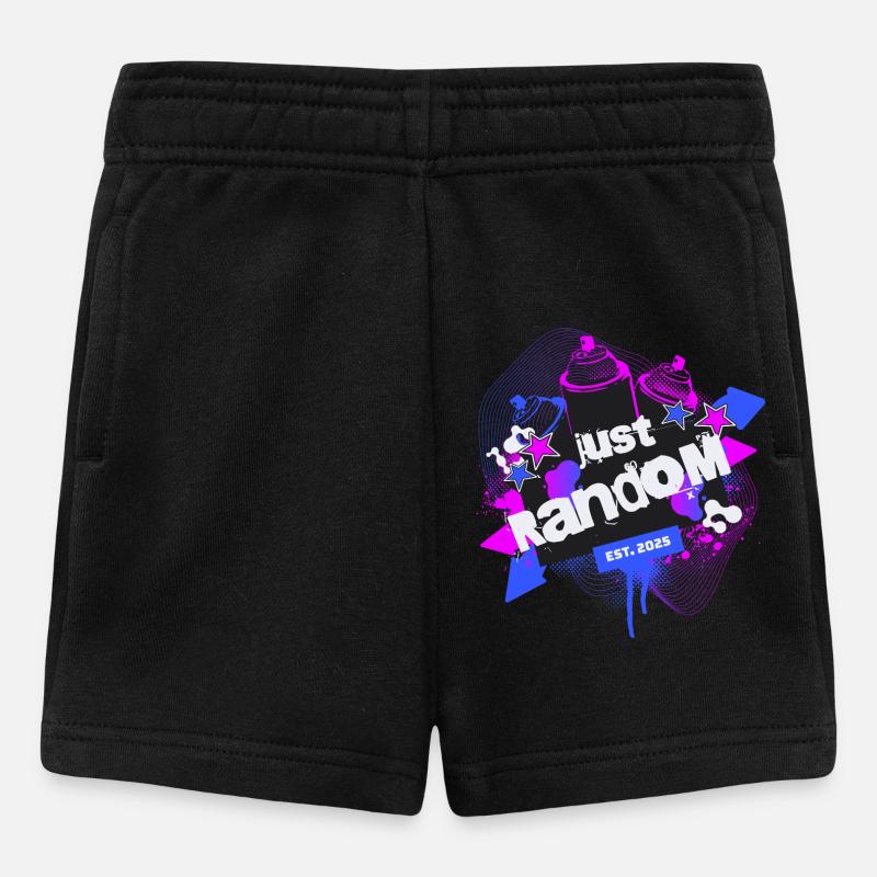 Just Random Sprayer Art - Baby Shorts - Schwarz