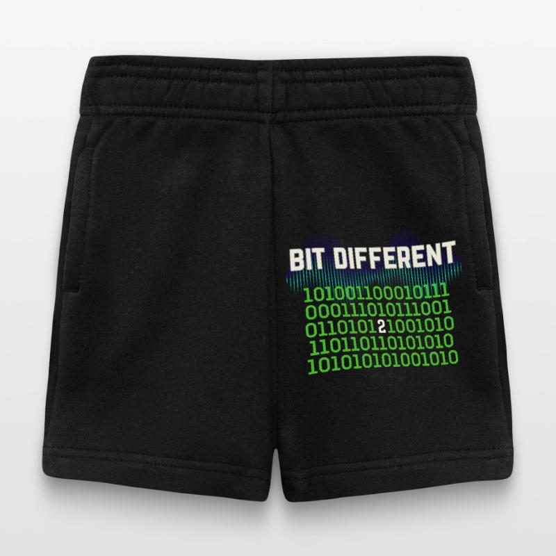 Bit Different - Nerdy Binary Error Design Baby Shorts