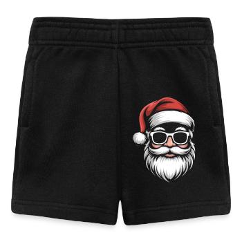 Chilliger Santa mit Sonnenbrillen - Baby Shorts - Schwarz - Vorne