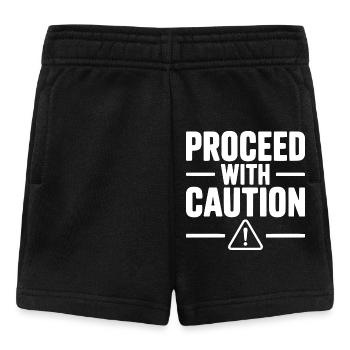 Vorsichtig vorgehen - Baby Shorts - Schwarz - Vorne