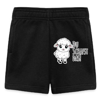 Tu peux le faire! Le petit mouton est sûr ! - Short Bébé - noir - Devant