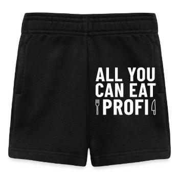 Couteau et fourchette professionnels à volonté - Short Bébé - noir - Devant