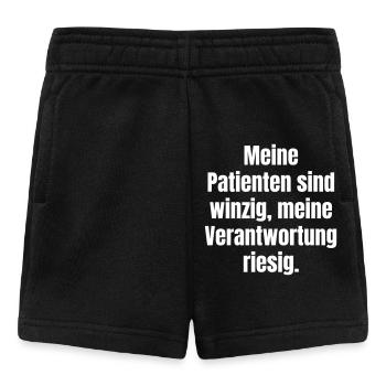 Tiny patients, big responsibility - Baby Shorts - black - Front