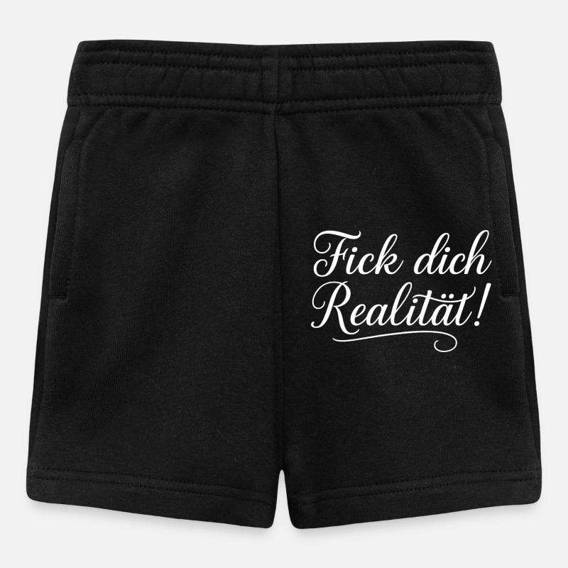 Lettrement de la Rébellion contre la Réalité - Short Bébé - noir
