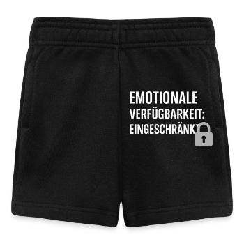 Disponibilité émotionnelle limitée - Short Bébé - noir - Devant