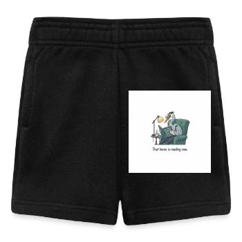 Quantum Bird Reading in Armchair - Baby Shorts - black - Front