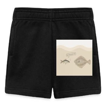 Da biste platt, nä – Lustiges Fisch Design - Short Bébé - noir - Devant