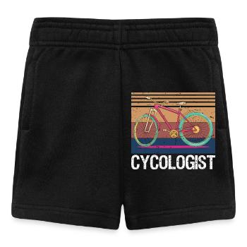 Cycologist Funny Vintage Cycling Cyclist Retro - Baby Shorts - Schwarz - Vorne