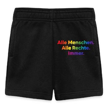 Tous les droits du peuple Déclaration Toujours - Short Bébé - noir - Devant