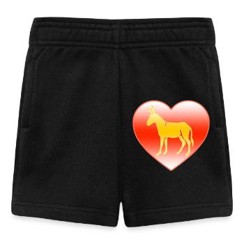 âne - Short Bébé - noir - Devant