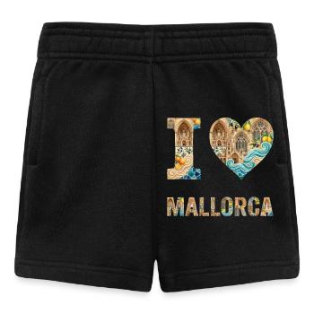 Mallorca – Mediterranean Architecture - Baby Shorts - black - Front
