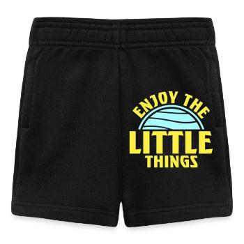 Enjoy The Little Things Gratitude Mindfulness - Baby Shorts - black - Front