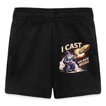 Je lance un T-shirt Missile non magique - Sorcier Cool - Short Bébé - noir - Devant