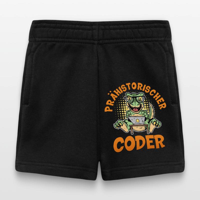 Coding PRÄHISTORISCHER CODER Lustiges Baby Shorts