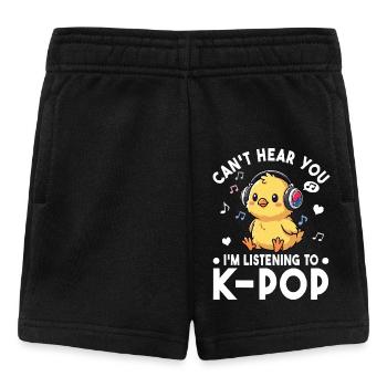 K-Pop Küken – Süßes Musik Fan Statement - Baby Shorts - Schwarz - Vorne