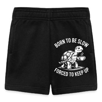 Slow Coffee Turtle — Born to slow down - Baby Shorts - black - Front