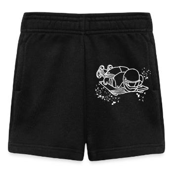 Bobsleigh Squelette Luge d’Hiver - Short Bébé - noir - Devant