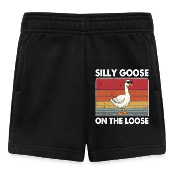 Dumme Gans auf freiem Fuß retro-Sonnenbrillen-Meme - Baby Shorts - Schwarz - Vorne