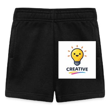 Kreatives Lichtblitz Design - Baby Shorts - Schwarz - Vorne