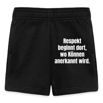 Le respect par des compétences reconnues - Short Bébé - noir - Devant