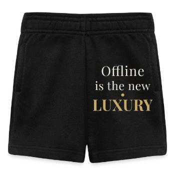 Offline is the New Luxury – Minimal Design - Baby Shorts - Schwarz - Vorne